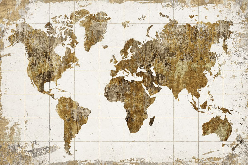 Grunge Vintage World Map