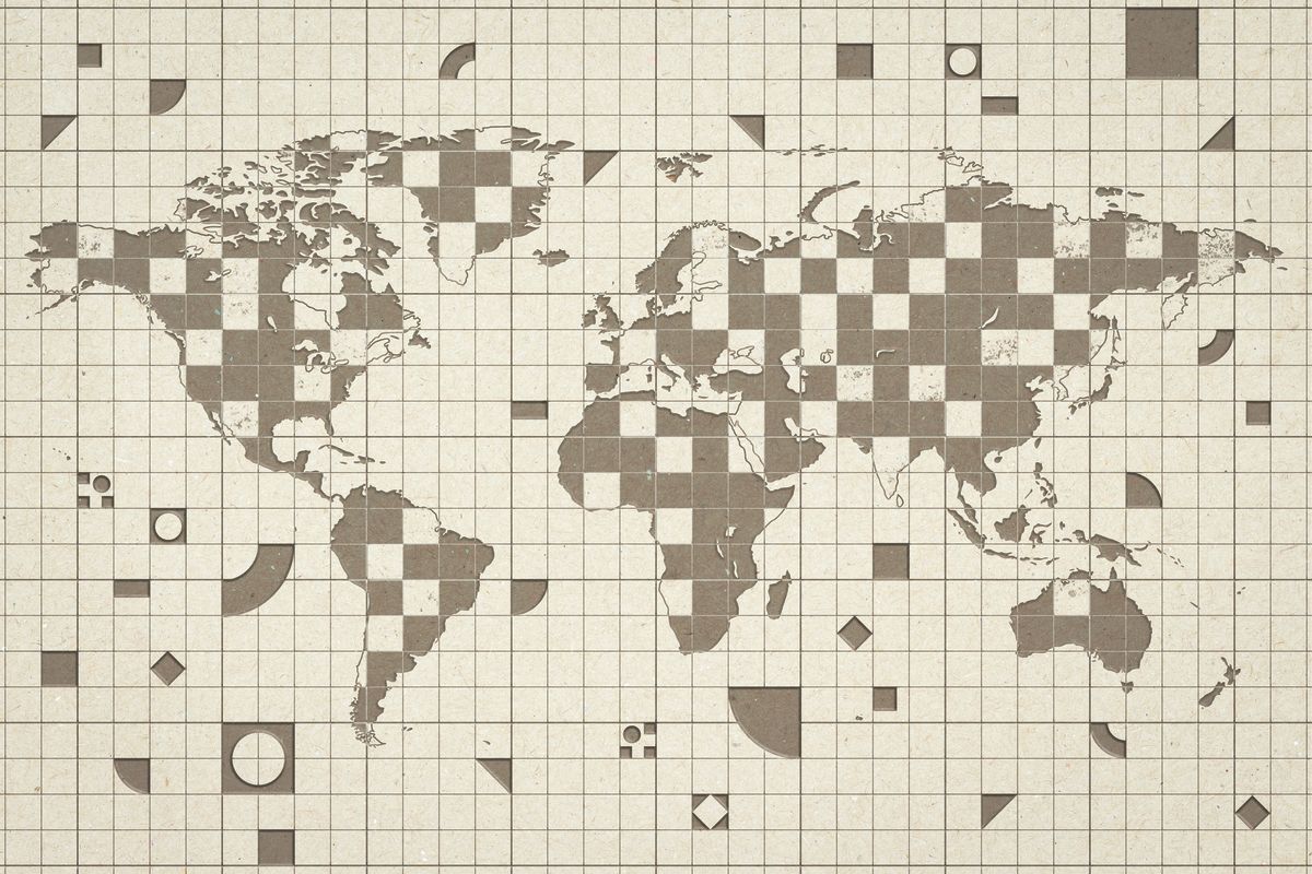 Geometric Grid World Map