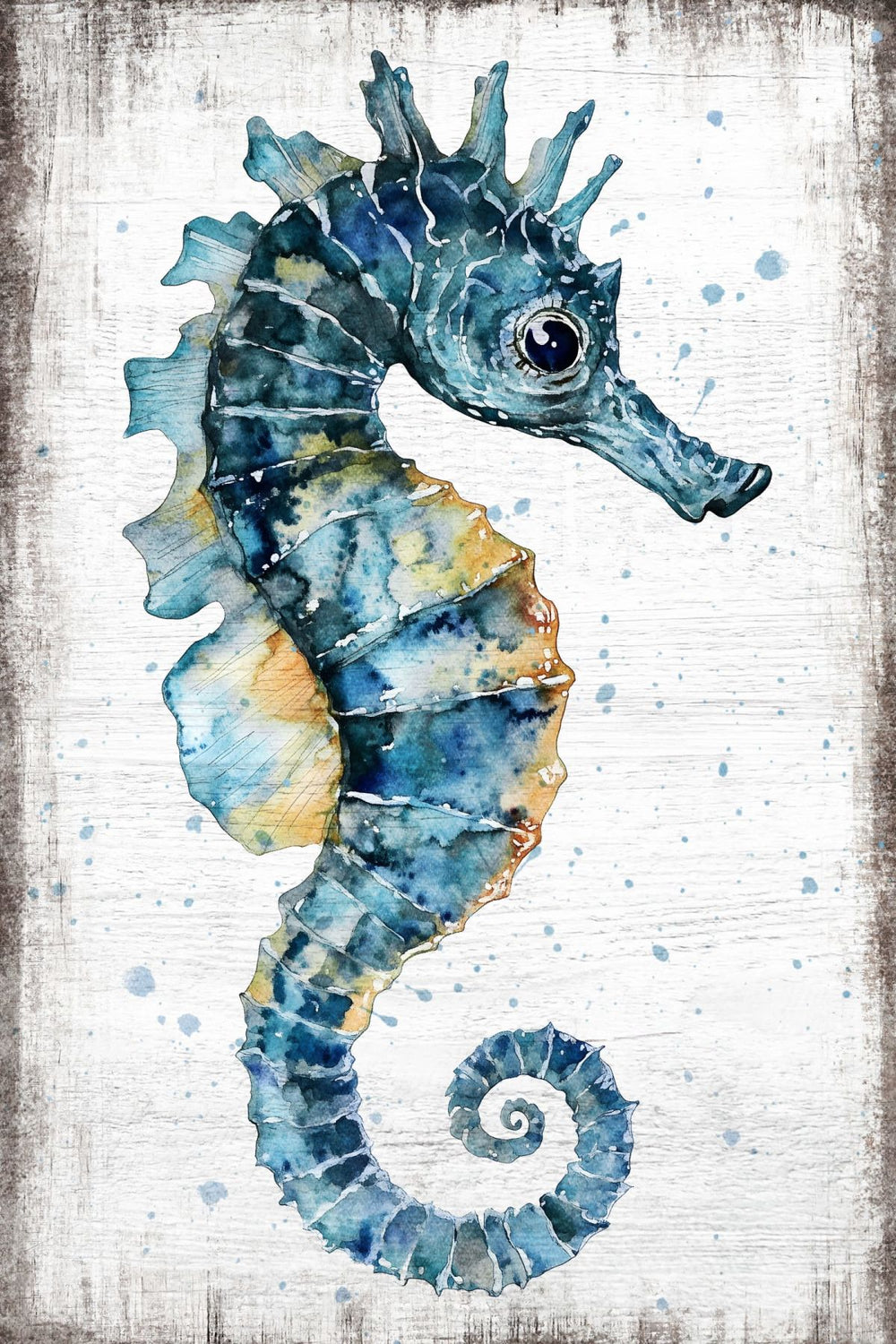 Seahorse Under Blue Current I