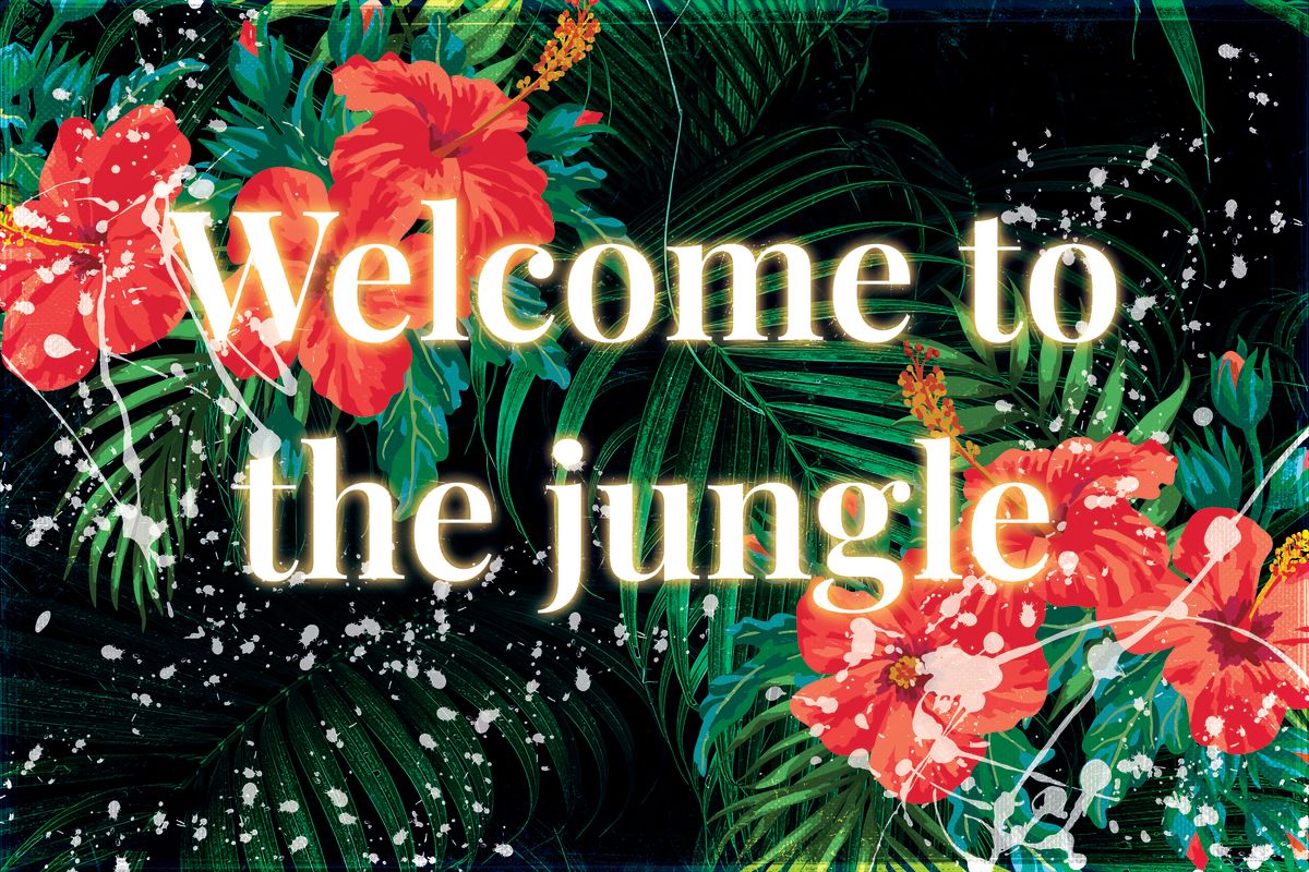 Jungle Greetings Sign