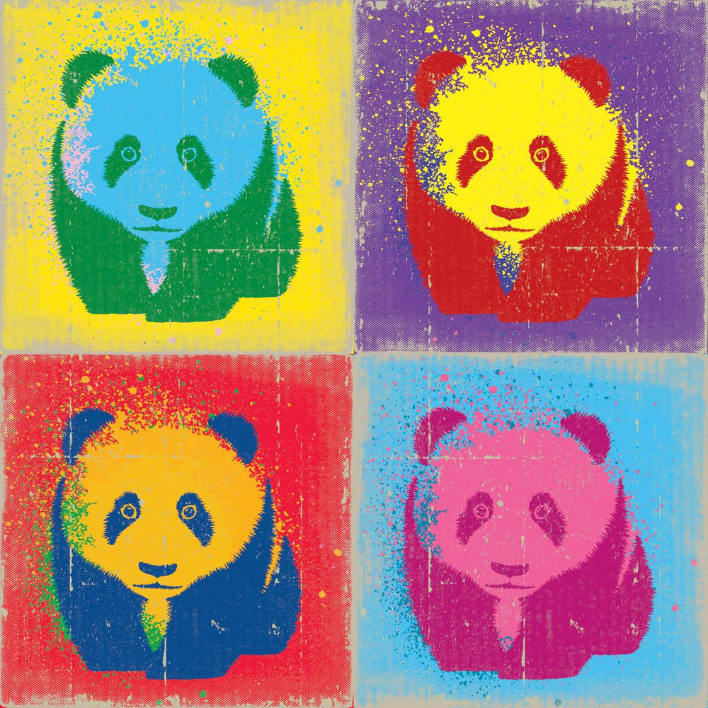 Paint Splash Pandas