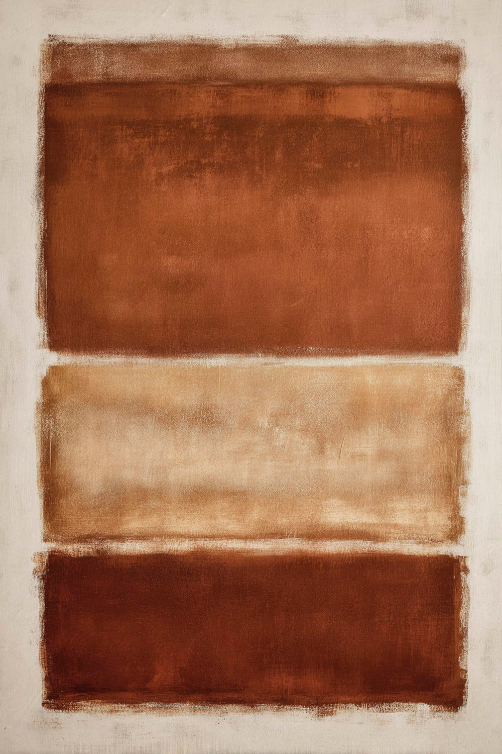 Earth Tones Color Field Painting