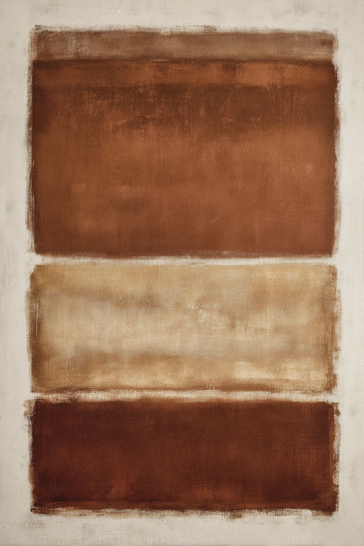 Earth Tones Color Field Painting