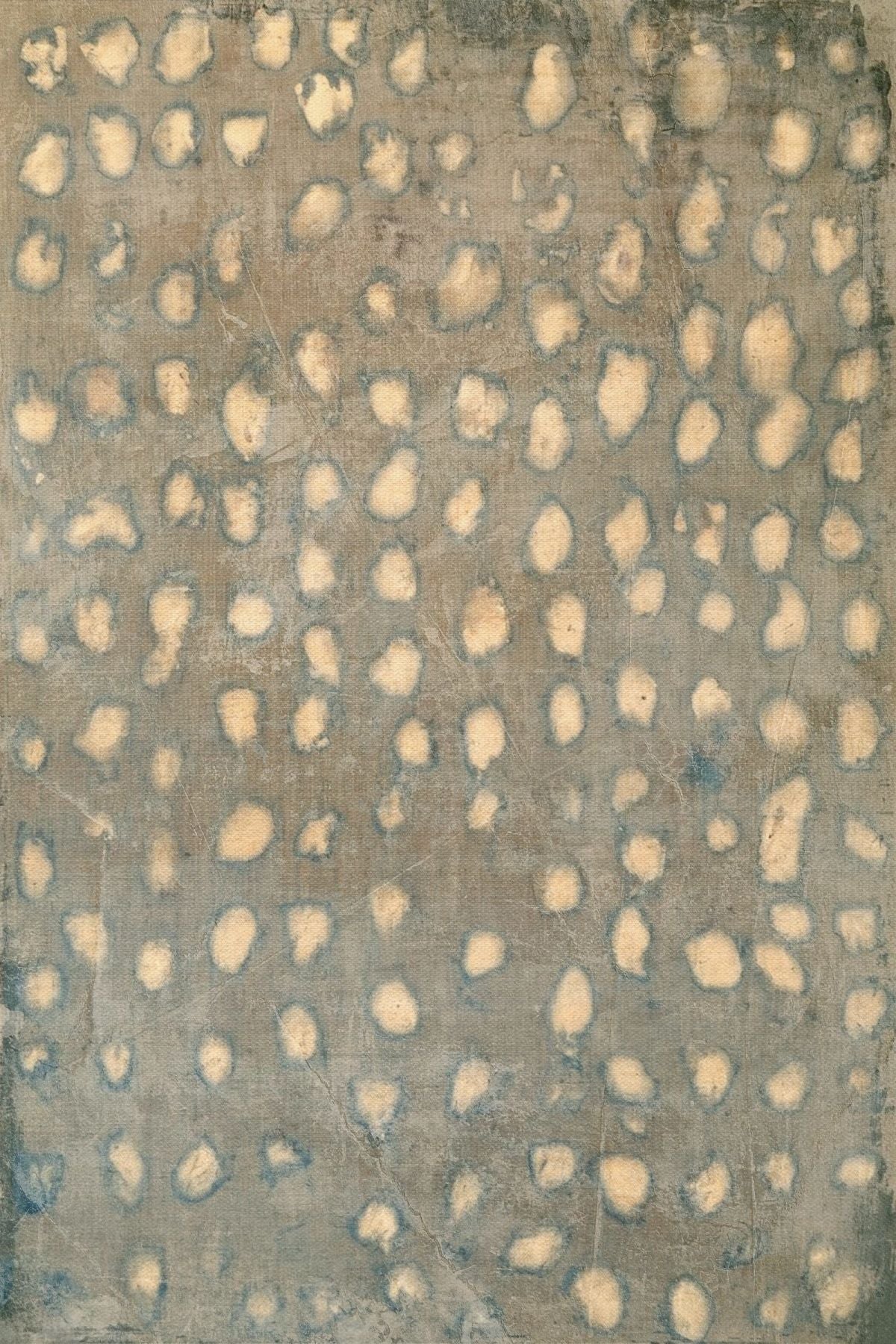 Spotted Pattern on Aged Canvas
