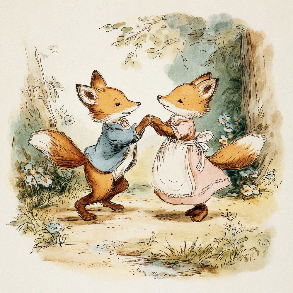 Dancing Fox Pair