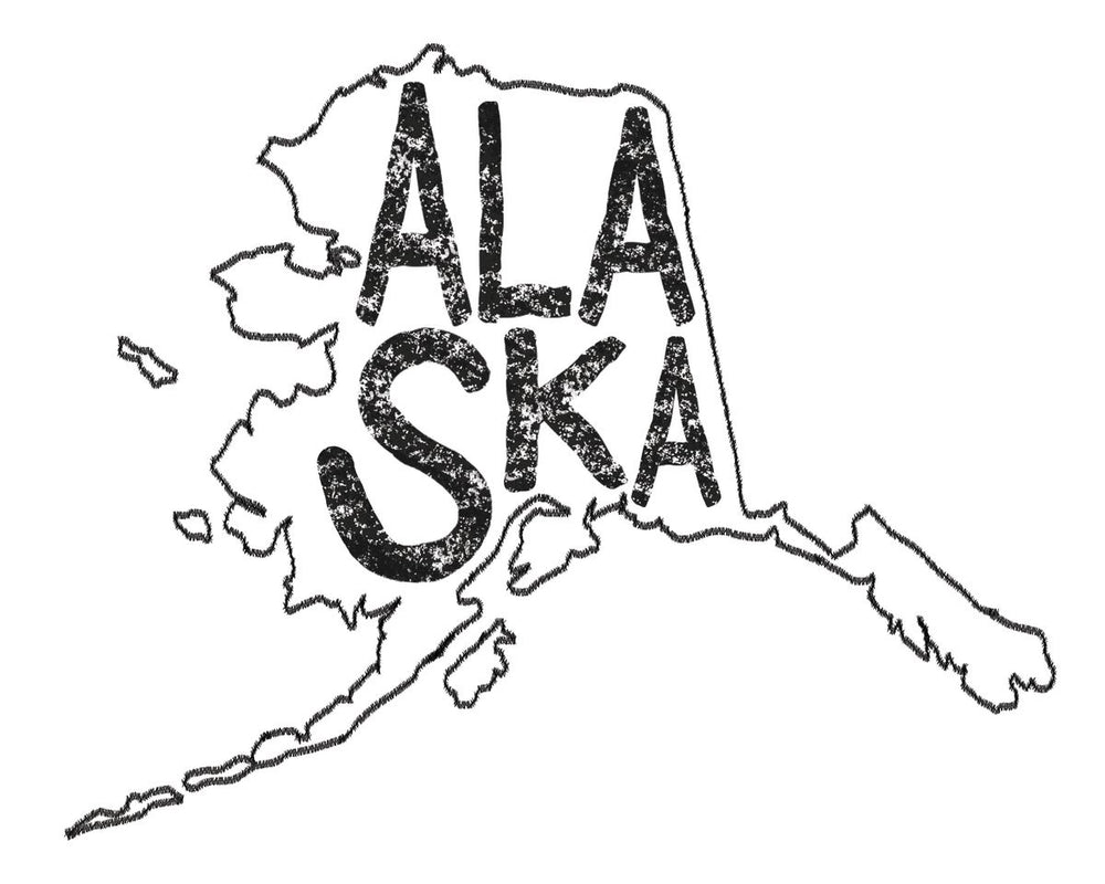 Alaska Minimalist State Map