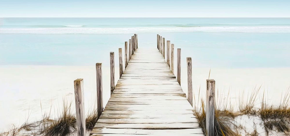 Boardwalk To The Sea Wall Art