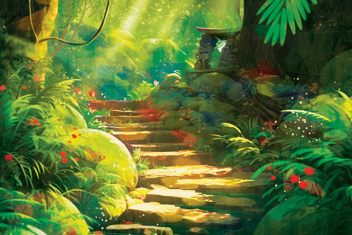 Enchanting Forest Steps