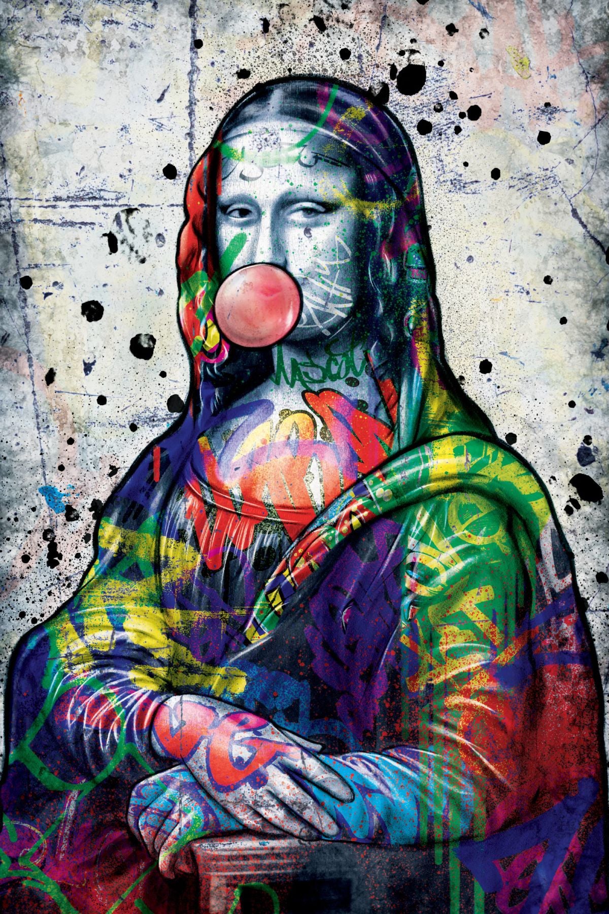 Mona Lisa Gum Graffiti