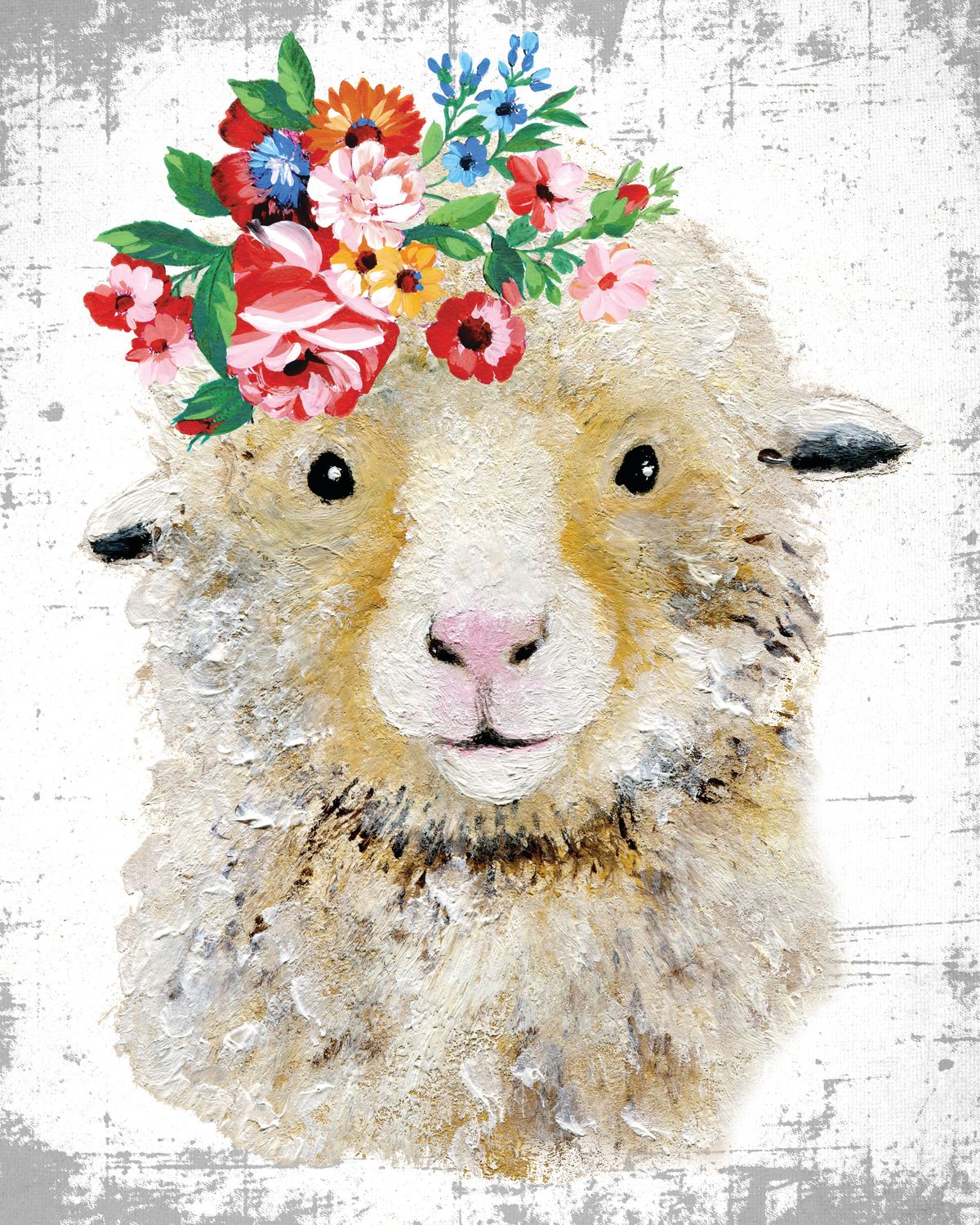 Grunge Sheep Floral Crown
