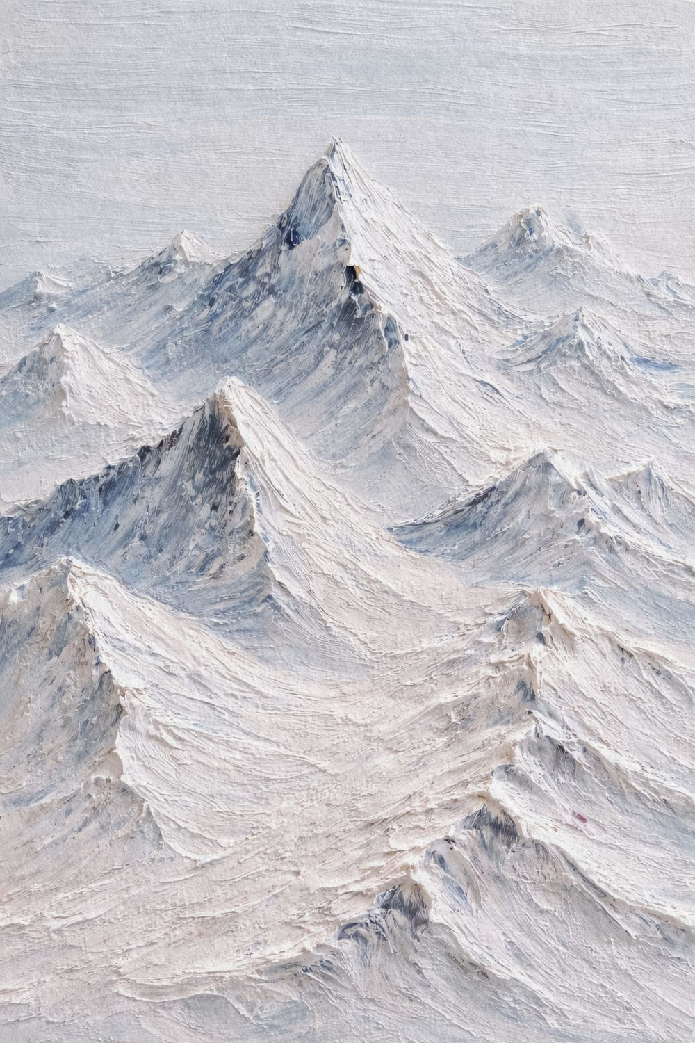 Snowy Mountain Peak Painting