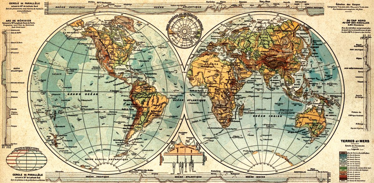 Antique Global Map