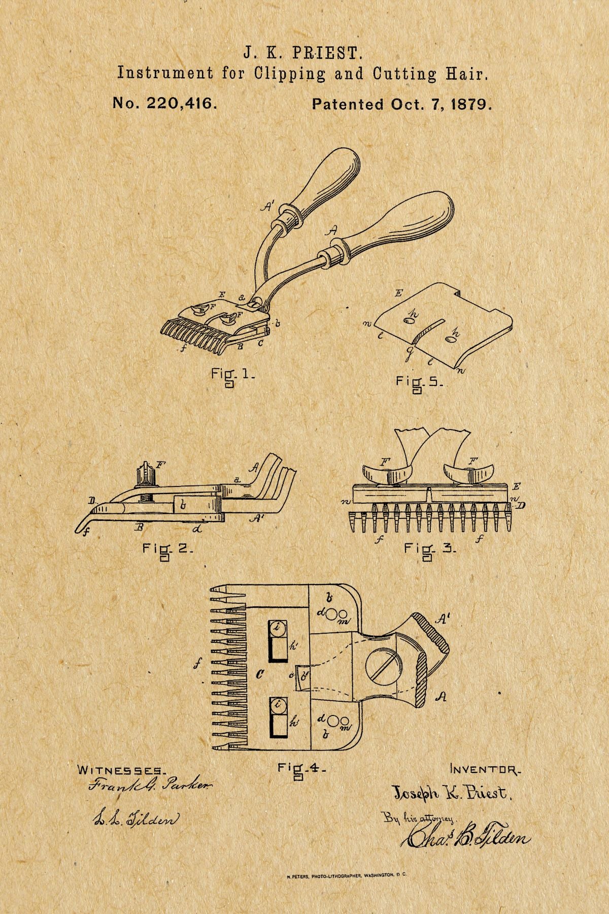 Hair Clipping Instrument Patent