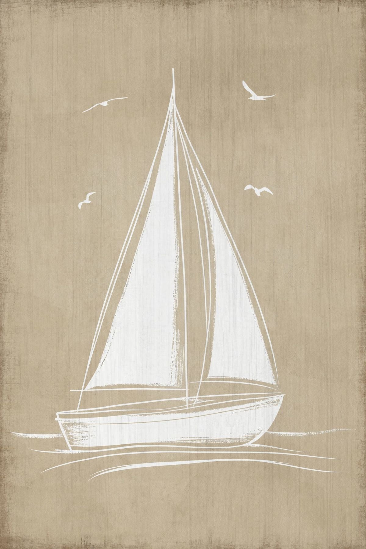 Sailboat Sketch Wall Art