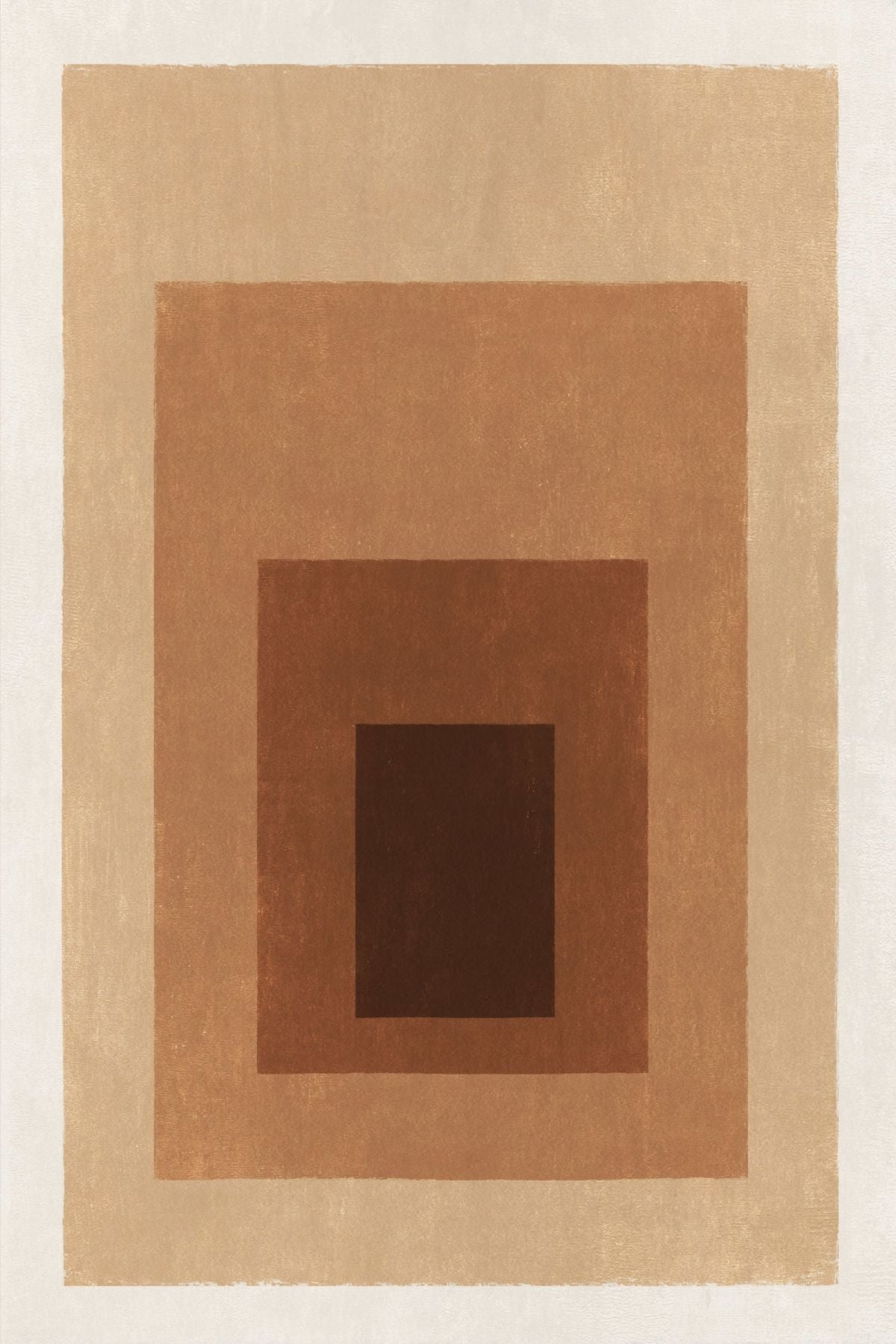 Brown Tonal Nested Squares
