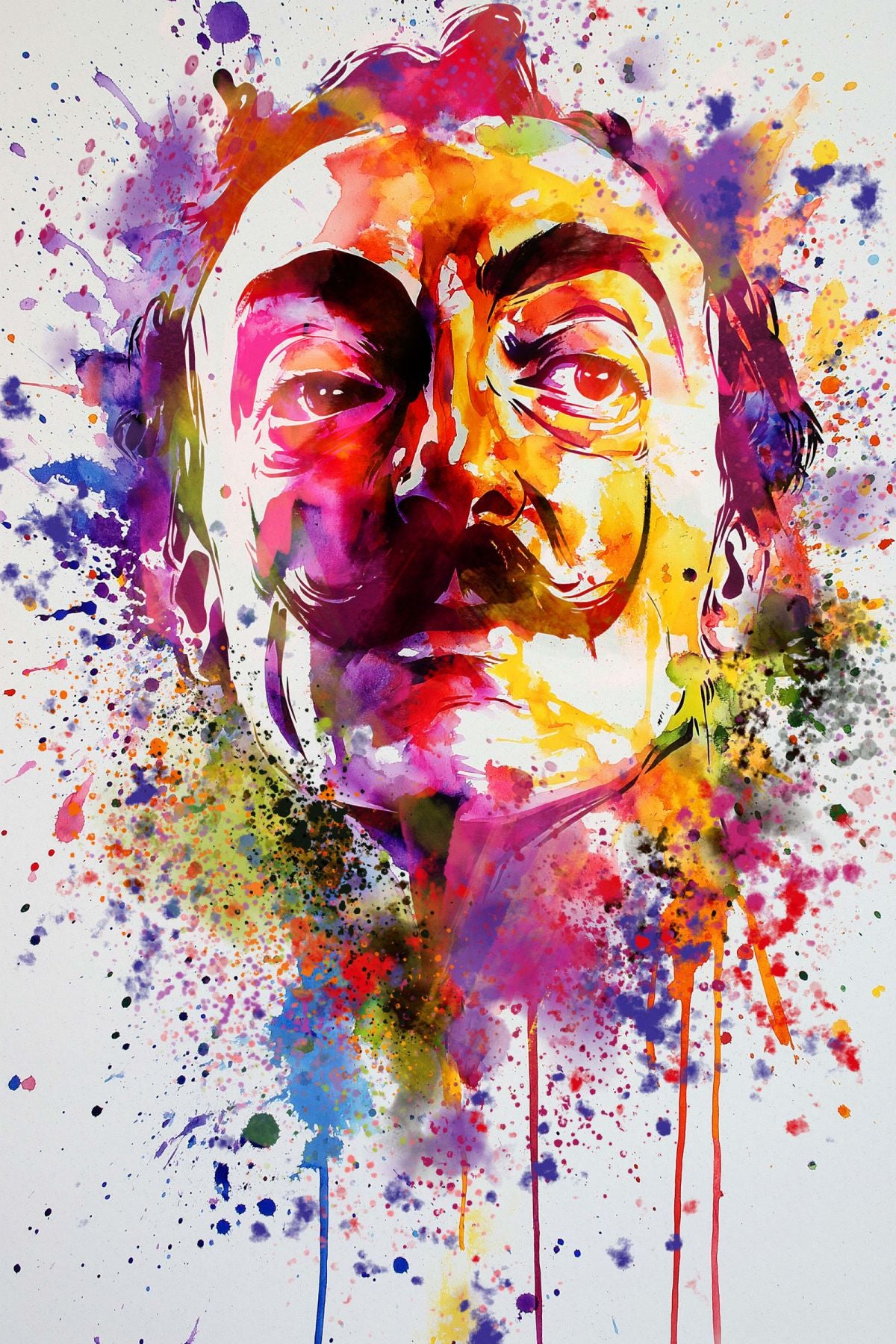 Salvador Dali Paint Splash