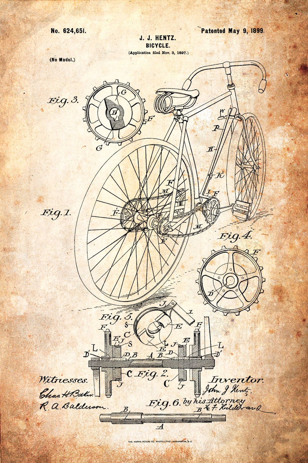 Bicycle 1899 Patent