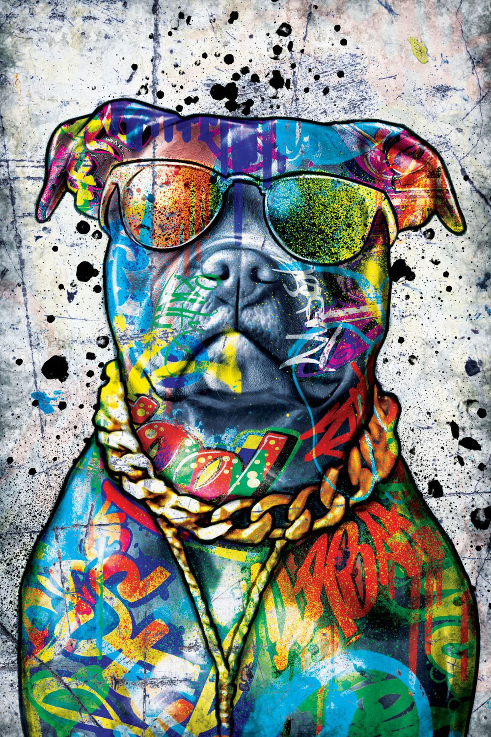 Cool Pitbull Graffiti