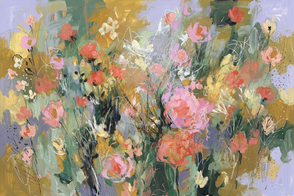 Lush Wildflower Garden Painting