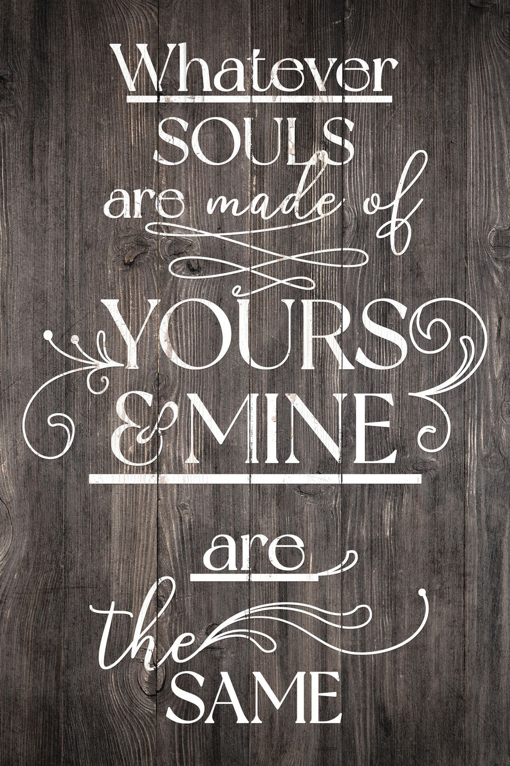 Your Soul And Mine Typography
