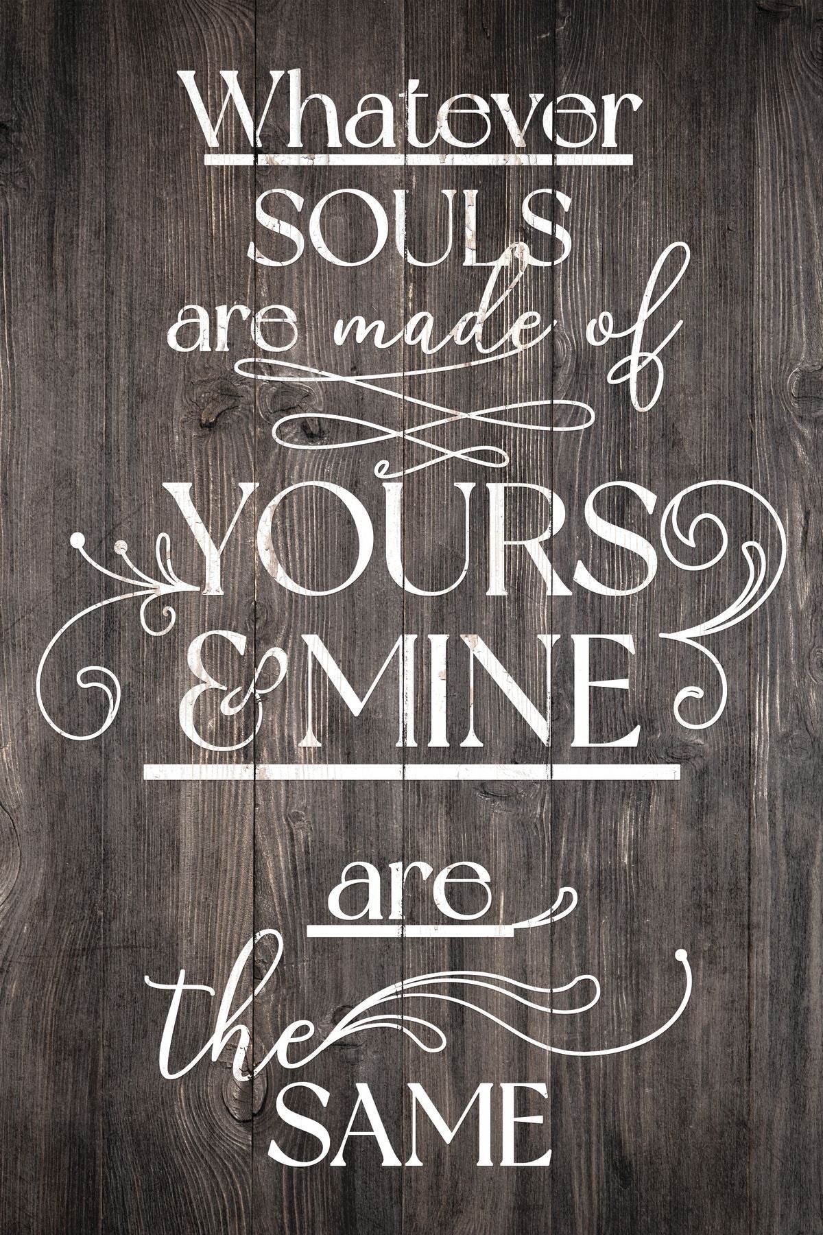 Your Soul And Mine Typography