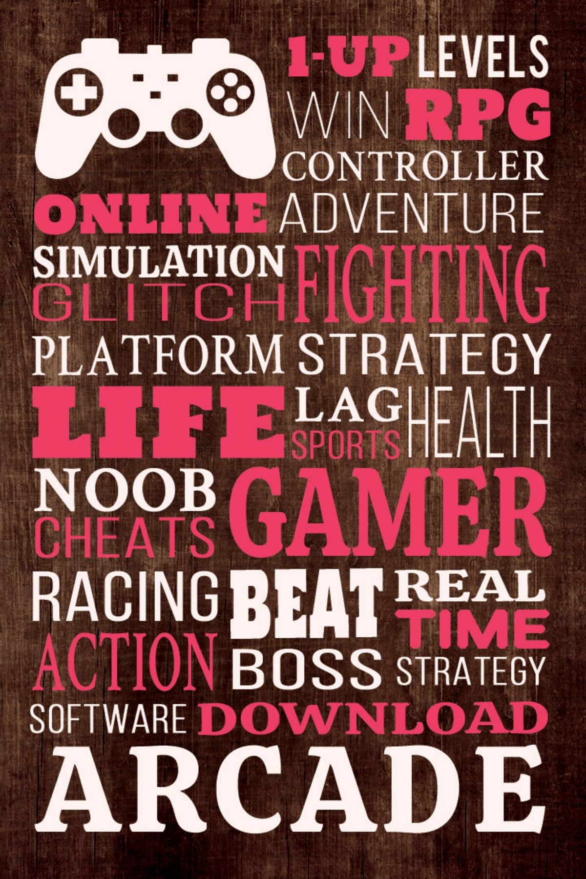 Gamer Life Words