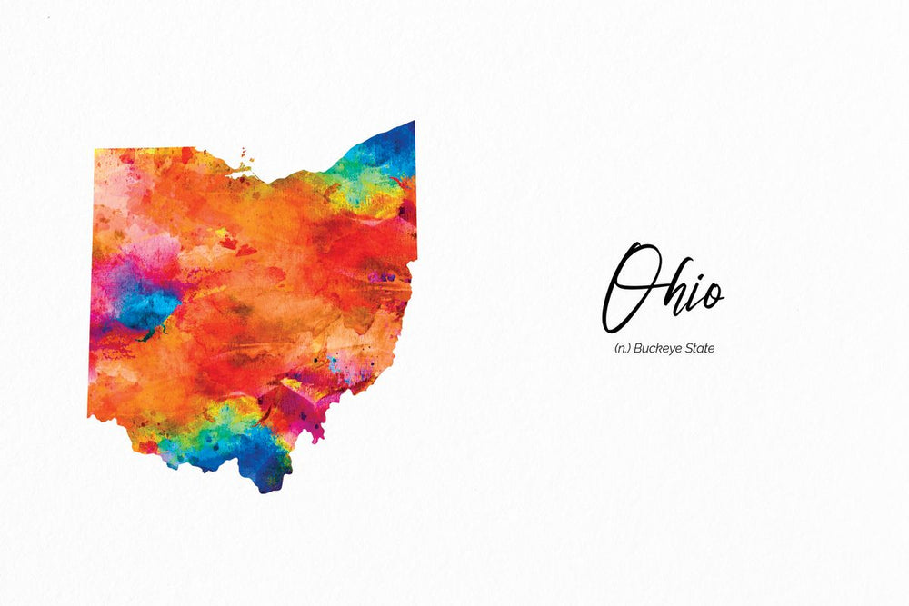 Buckeye State Ohio Map
