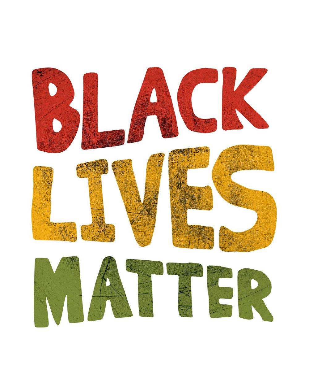 Black Lives Matter Typography