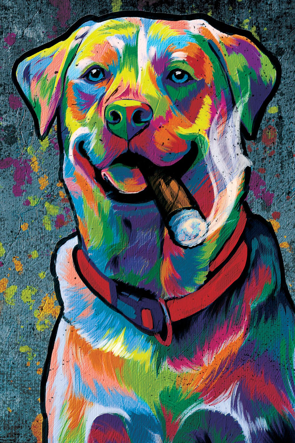 Acrylic Abstract Dog