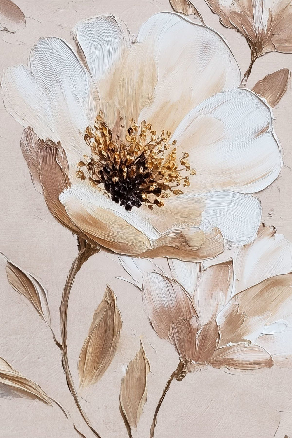 Subtle White Flowers III