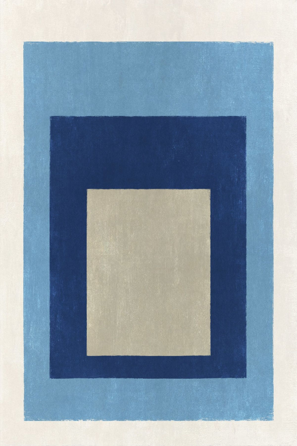 Navy and Sky Blue Nested Rectangles