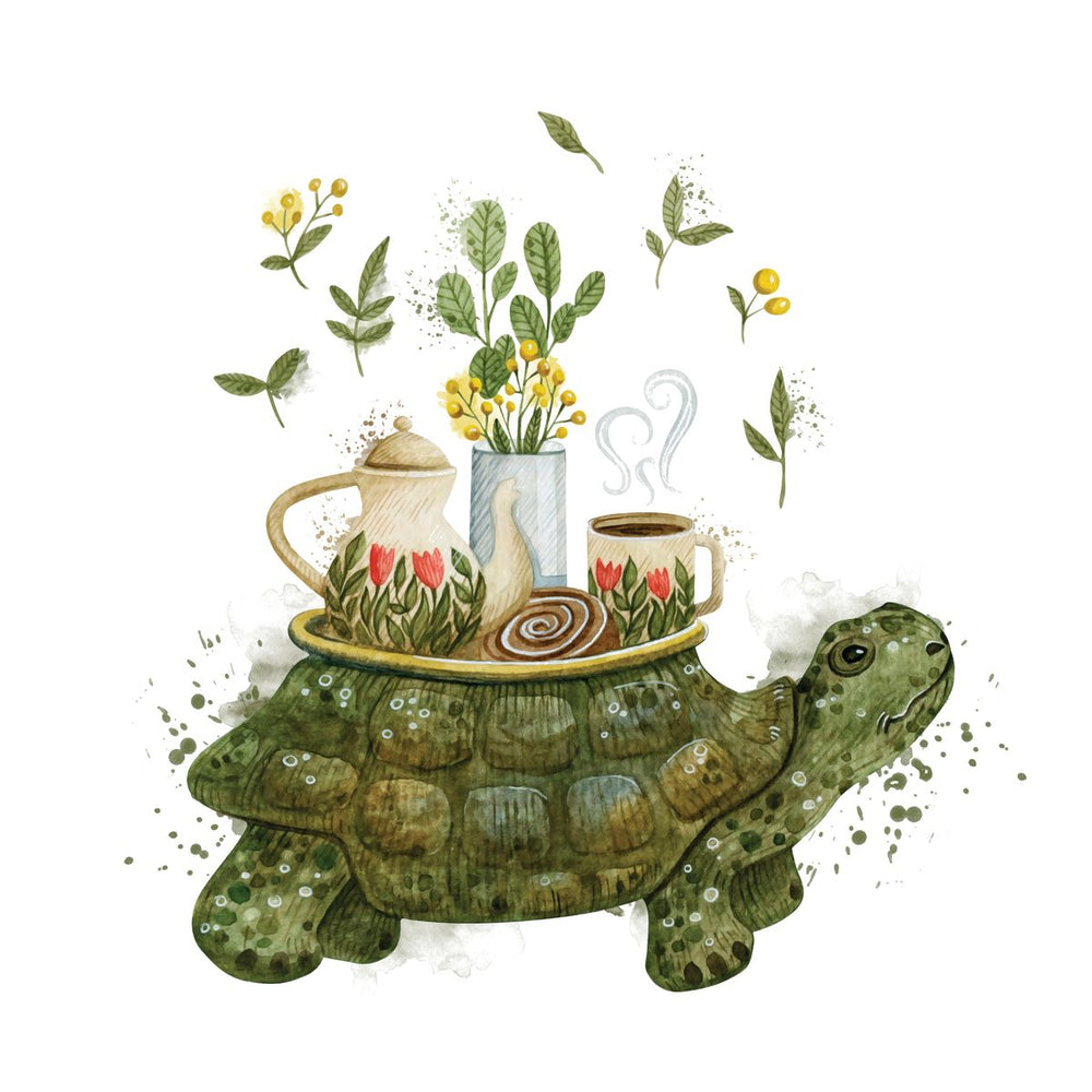 Coffee Tray Turtle Splatter
