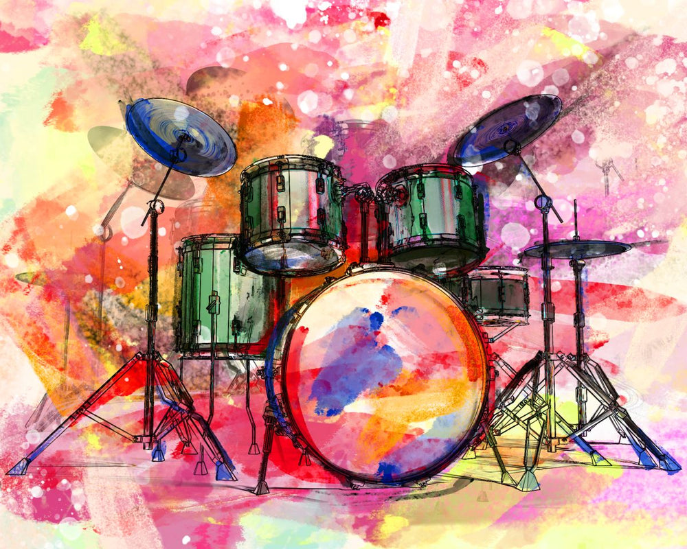 Colored Drum Kit