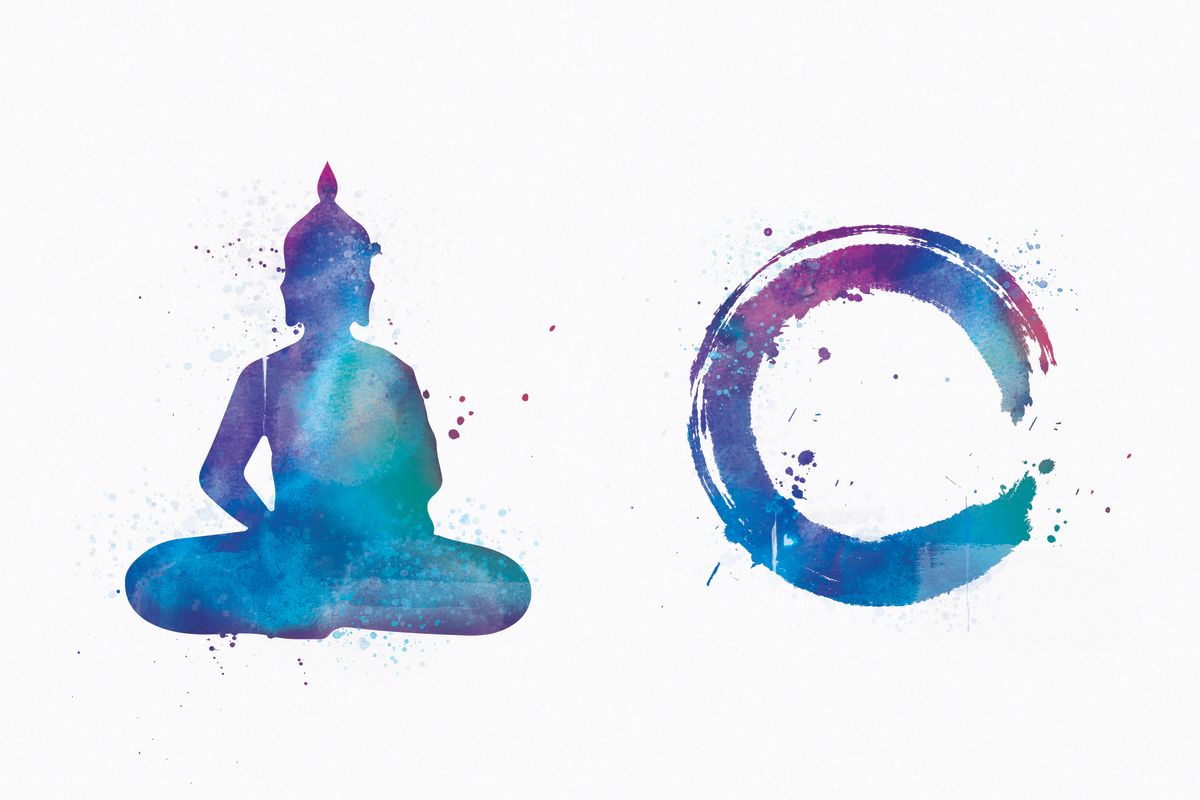 Colorful Zen Buddha
