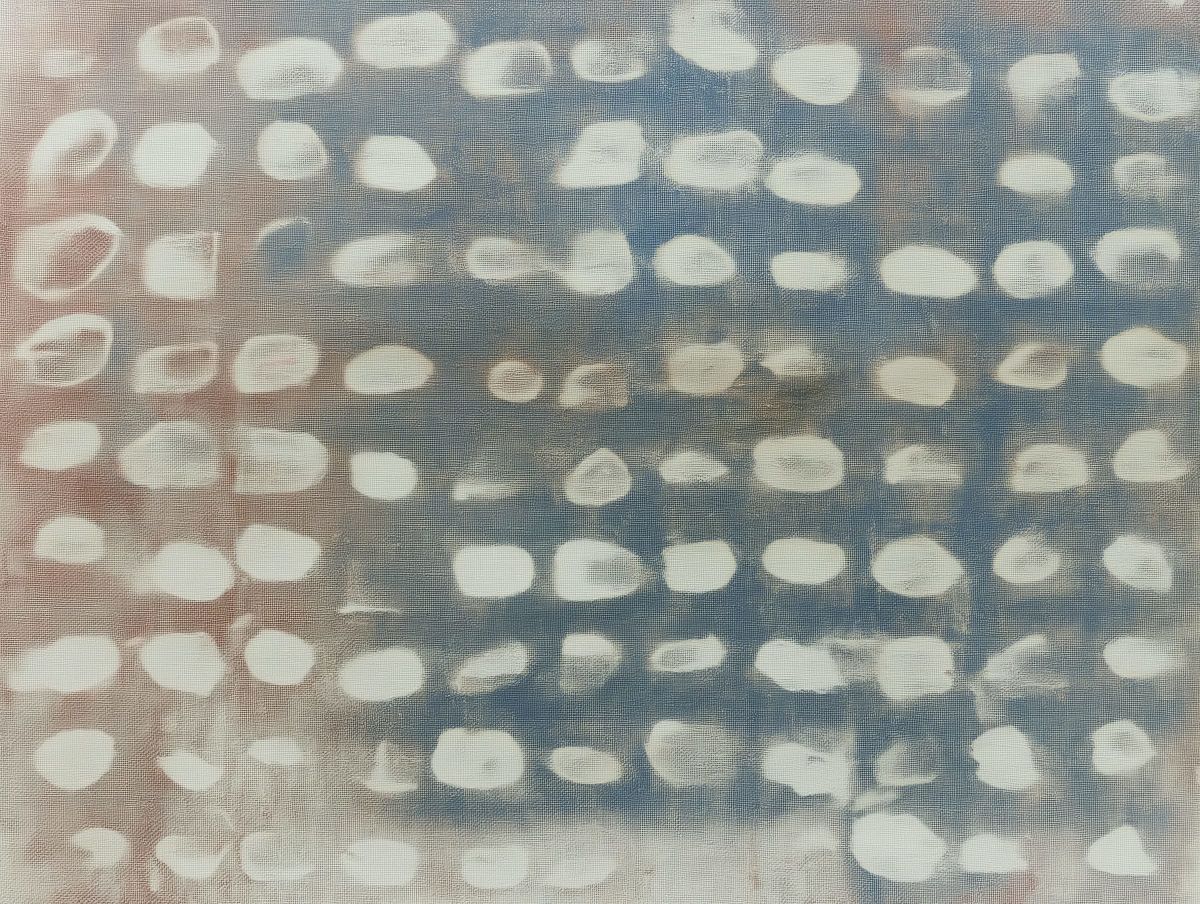 Blurred White Dot Grid