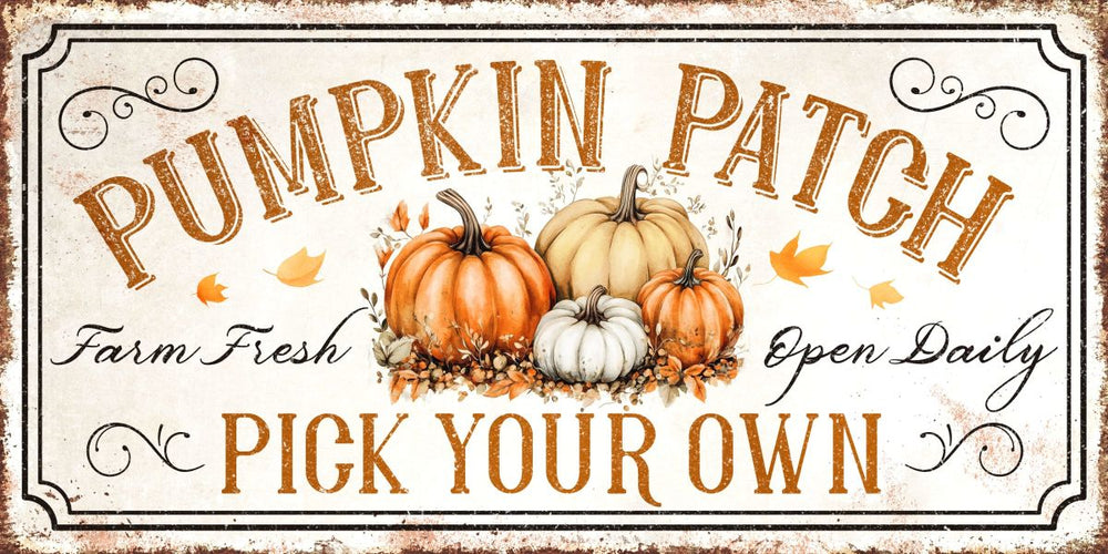 Pumpkin Patch Pick Your Own Sign