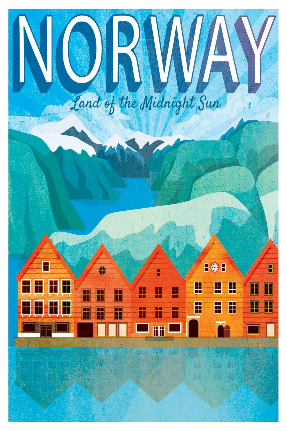 Norway Tourism Vintage Poster