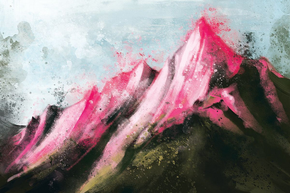 Abstract Pink Peaks