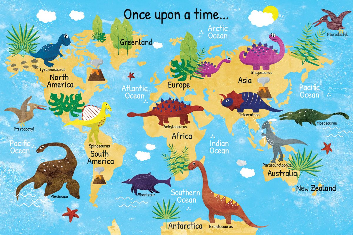 Historic Dino Map Chart