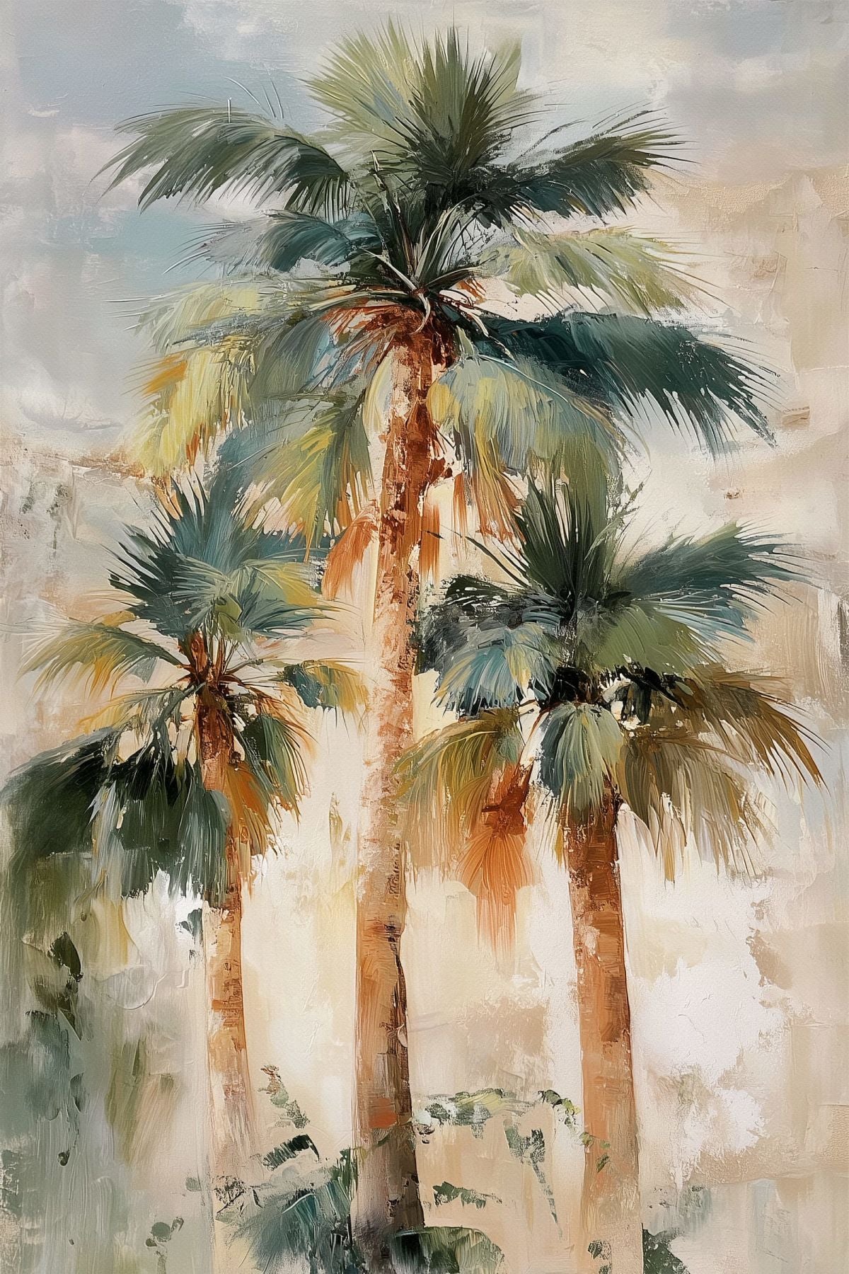 Lush Palm Trees I