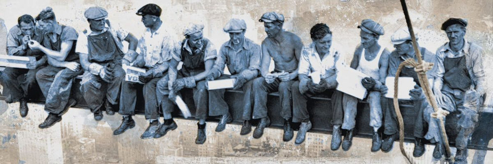 Lunch Atop A Skyscraper In Blue