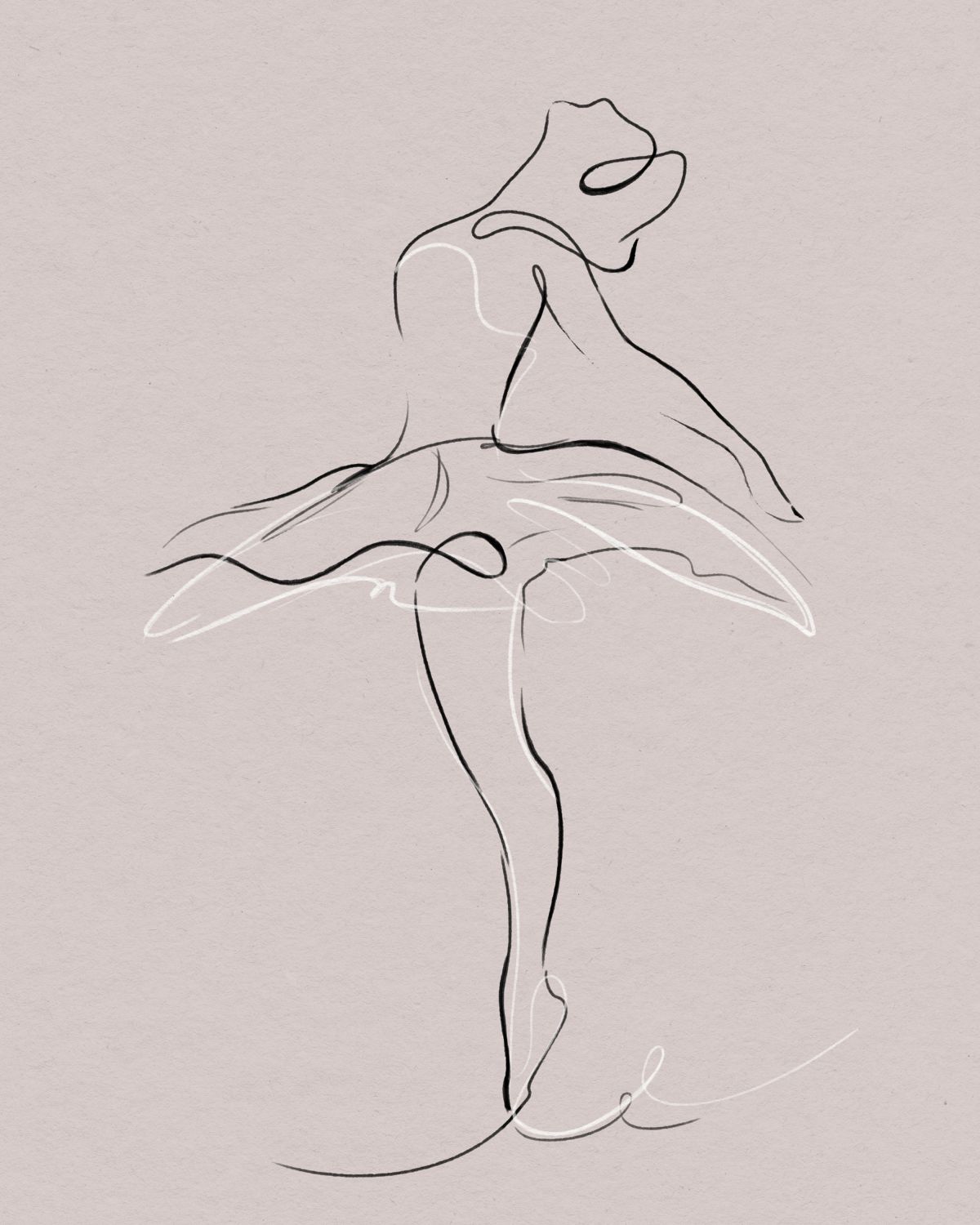 Minimalist Ballerina
