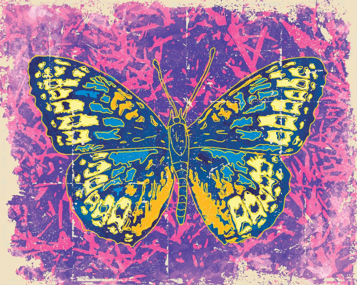 Candy Grunge Butterfly