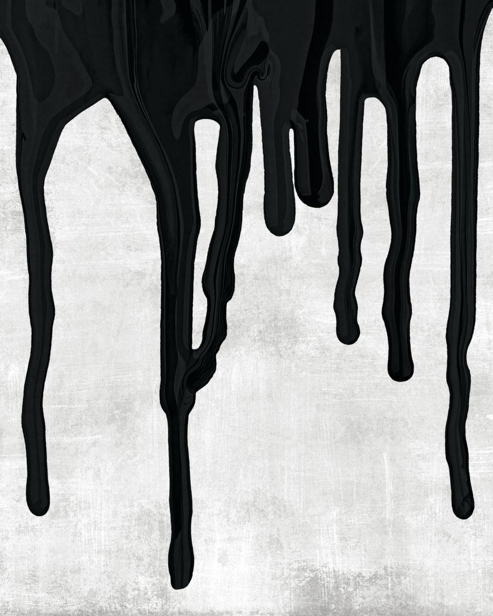 Black Paint Drip