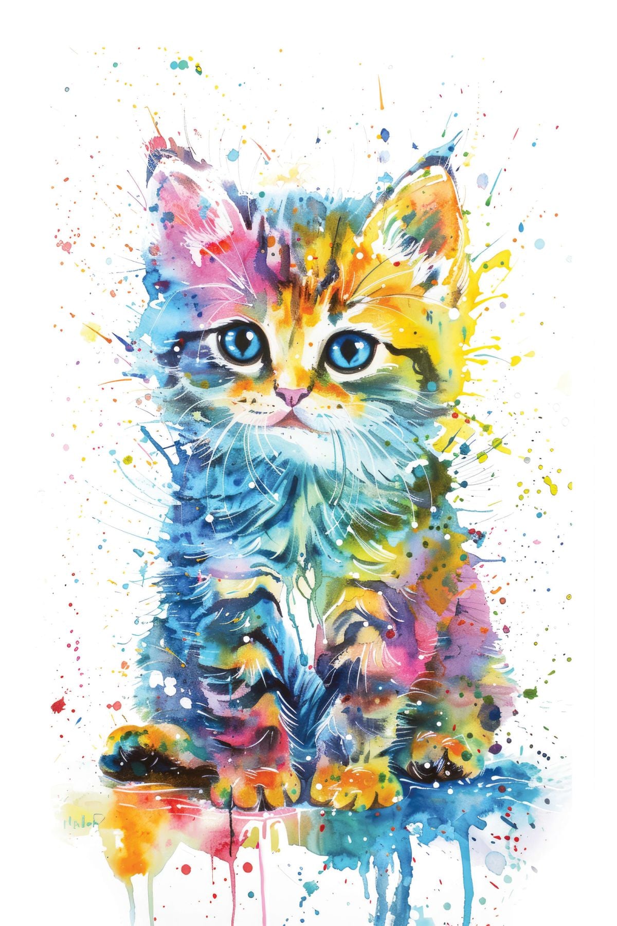 Kitten Color Splash