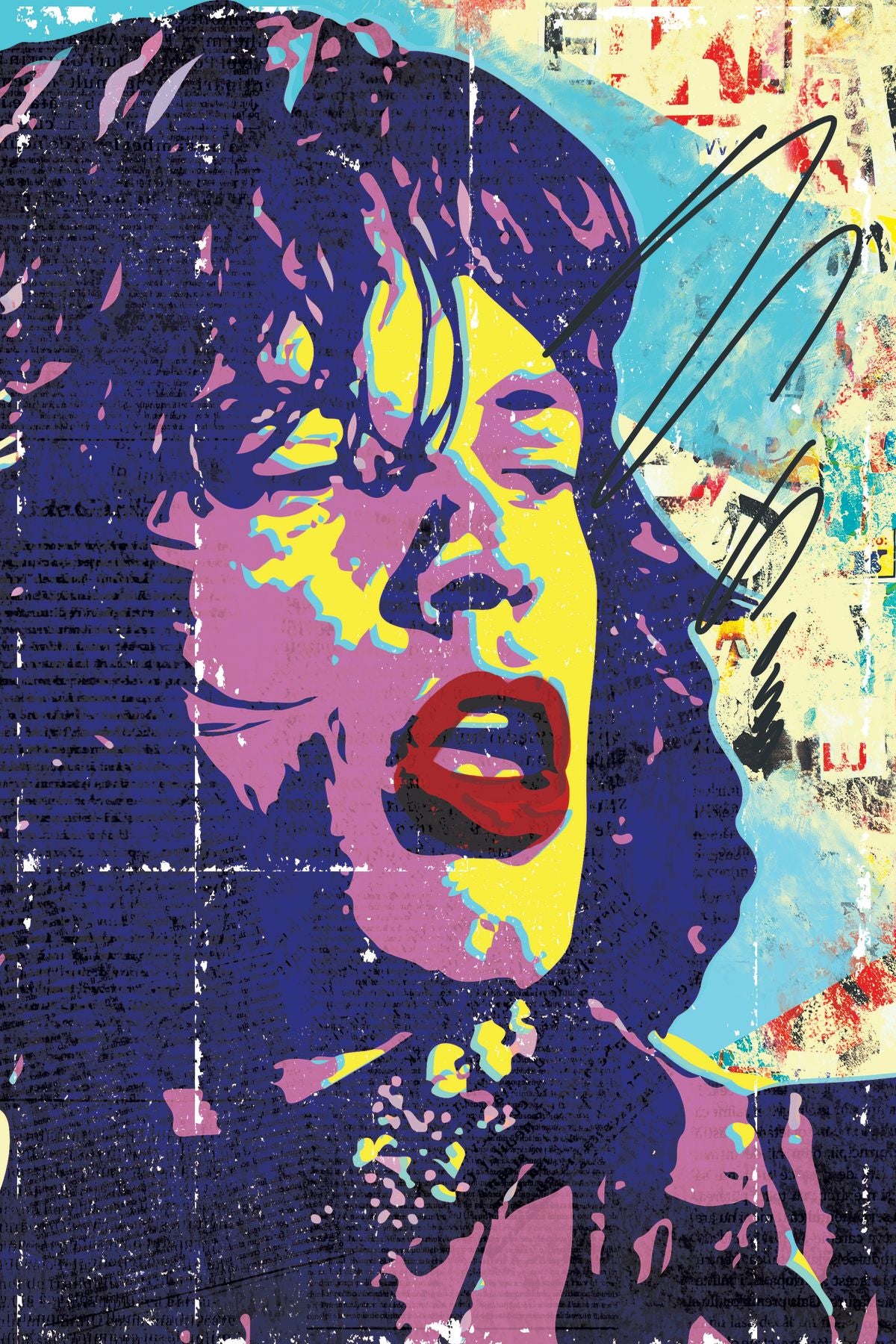 Grunge Young Mick Jagger