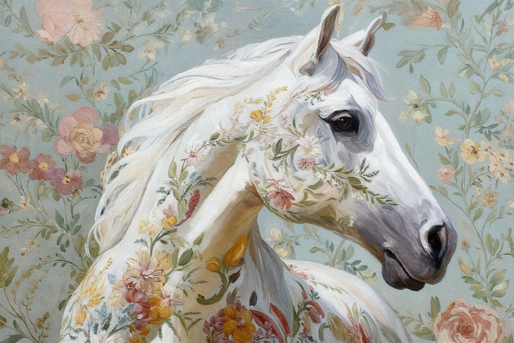 Timeless Horse In Florals