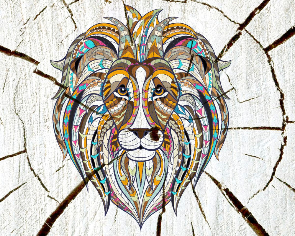 Zentangle Lion Head