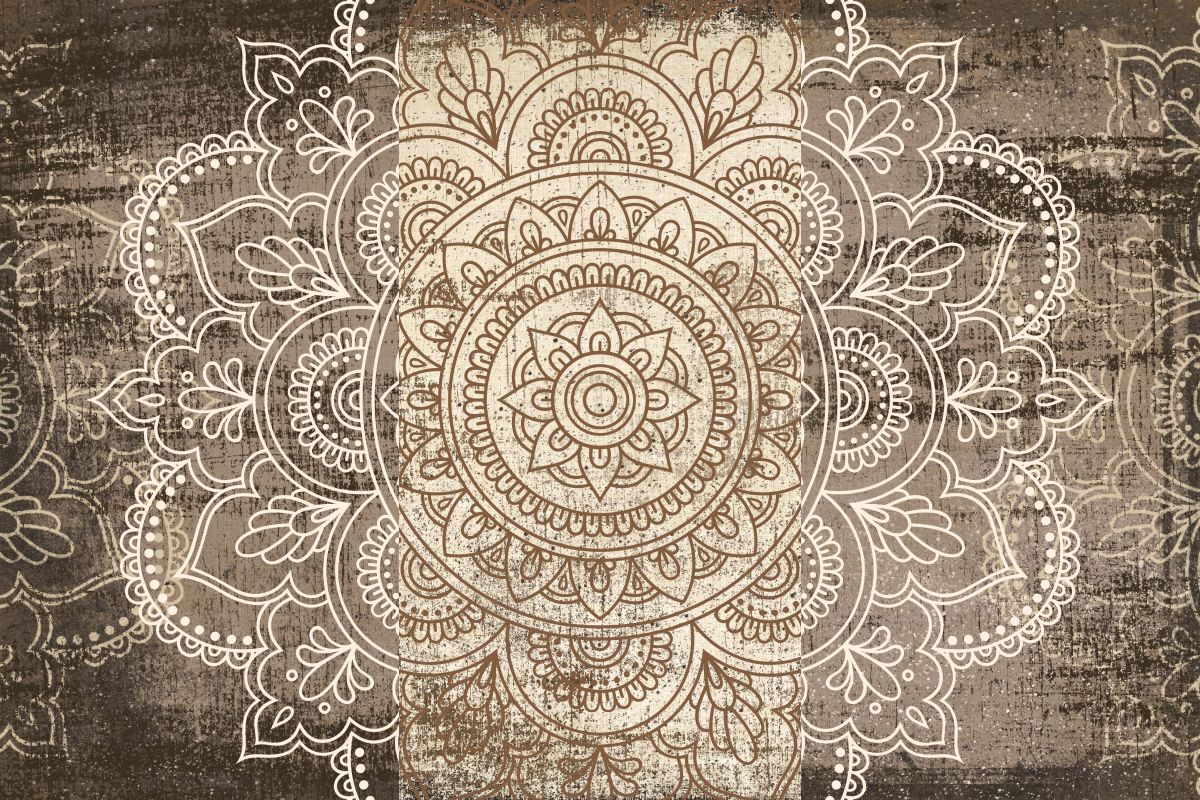 Mandala On Wood