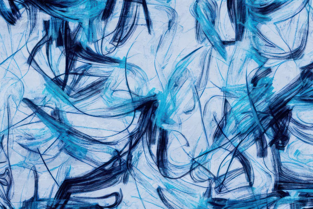 Abstract Wisps Of Blue Threads